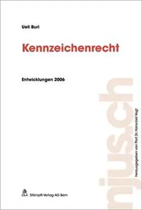 Buri |  Kennzeichenrecht | Buch |  Sack Fachmedien