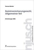 Gächter |  Sozialversicherungsrecht, Allgemeiner Teil | Buch |  Sack Fachmedien