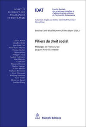Kahil-Wolff Hummer / Wyler |  Piliers du droit social | Buch |  Sack Fachmedien