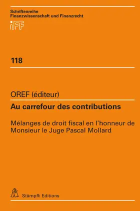 OREF / Conrady / Pillonel |  Au carrefour des contributions | eBook | Sack Fachmedien