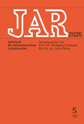 Portmann / Meier |  JAR 2025 | Buch |  Sack Fachmedien