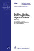 Longchamp |  Conditions et étendue du droit aux prestations de l'assurance-maladie sociale | Buch |  Sack Fachmedien