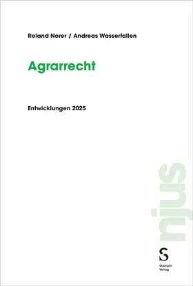 Norer / Wasserfallen |  Agrarrecht | Buch |  Sack Fachmedien