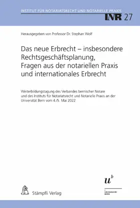 Wolf |  Das neue Erbrecht – insbesondere Rechtsgeschäftsplanung, Fragen aus der notariellen Praxis und internationales Erbrecht | eBook | Sack Fachmedien