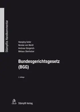 Seiler / von Werdt / Güngerich |  Bundesgerichtsgesetz (BGG) | Buch |  Sack Fachmedien
