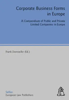 Dornseifer |  Corporate Business Forms in Europe | Buch |  Sack Fachmedien