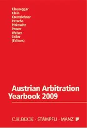 Klausegger / Klein / Kremslehner |  Austrian Arbitration Yearbook 2009 | Buch |  Sack Fachmedien