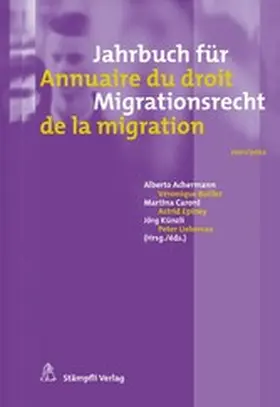 Achermann / Boillet / Caroni |  Jahrbuch für Migrationsrecht 2021/2022 Annuaire du droit de la migration 2021/2022 | eBook | Sack Fachmedien