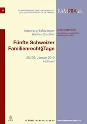 Schwenzer / Büchler |  Fünfte Schweizer Familienrecht§Tage | Buch |  Sack Fachmedien
