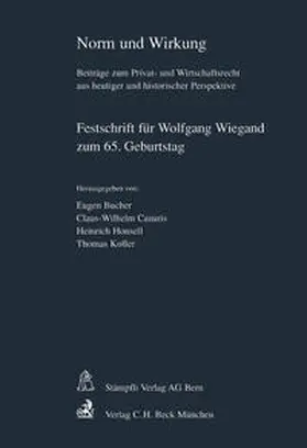 Bucher / Canaris / Honsell |  Norm und Wirkung | Buch |  Sack Fachmedien