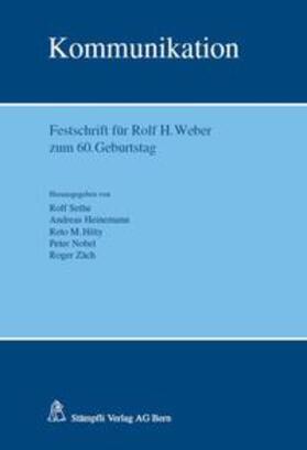 Sethe / Heinemann / Hilty | Kommunikation | Buch | 978-3-7272-2963-3 | sack.de