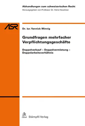 Minnig / Hausheer |  Grundfragen mehrfacher Verpflichtungsgeschäfte | eBook | Sack Fachmedien