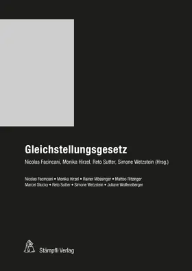 Sutter / Facincani / Hirzel |  Gleichstellungsgesetz (GlG) | eBook | Sack Fachmedien