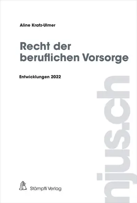 Kratz-Ulmer |  Recht der beruflichen Vorsorge | Buch |  Sack Fachmedien