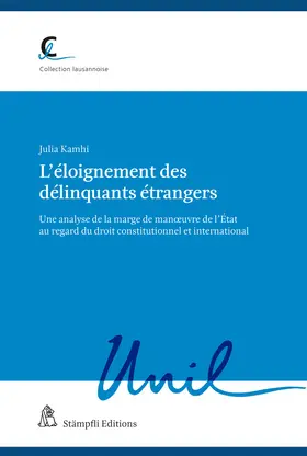 Kamhi | L’éloignement des délinquants étrangers | Buch | 978-3-7272-4467-4 | www.sack.de