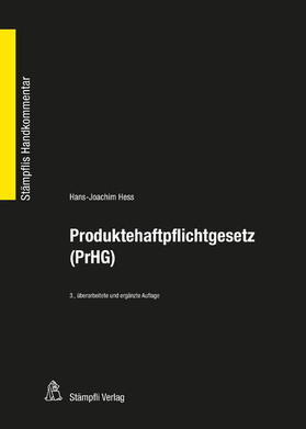 Hess | Produktehaftpflichtgesetz (PrHG) | E-Book | sack.de