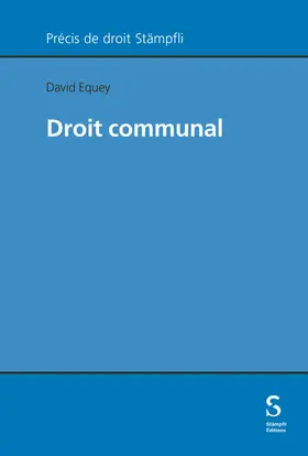 Equey |  Droit communal | Buch |  Sack Fachmedien