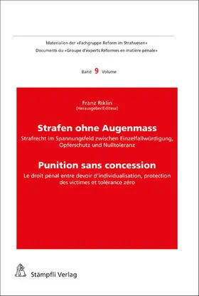 Riklin | Strafen ohne Augenmass - Punition sans concession | E-Book | www.sack.de