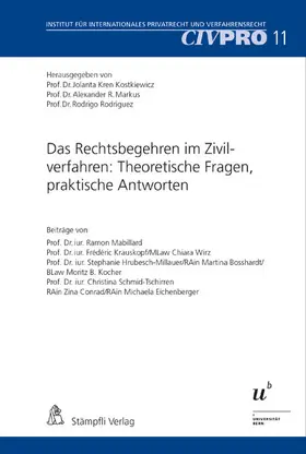 Kostkiewicz Kren / Markus / Rodriguez |  Das Rechtsbegehren im Zivilverfahren: Theoretische Fragen, praktische Antworten | eBook | Sack Fachmedien