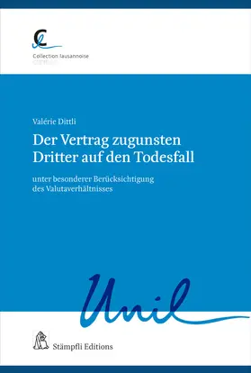 Dittli | Der Vertrag zugunsten Dritter auf den Todesfall | Buch | 978-3-7272-6427-6 | sack.de