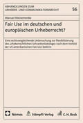 Kleinemenke |  Fair Use im deutschen und europäischen Urheberrecht? | Buch |  Sack Fachmedien