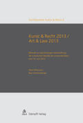 Mosimann / Schönenberger |  Kunst & Recht 2013 / Art & Law 2013 | Buch |  Sack Fachmedien
