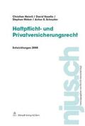 Heierli / Vasella / Weber |  Haftpflicht- und Privatversicherungsrecht, Entwicklungen 2008 | Buch |  Sack Fachmedien