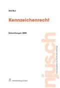 Buri |  Kennzeichenrecht, Entwicklungen 2008. | Buch |  Sack Fachmedien