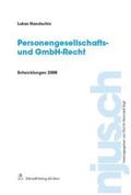 Handschin |  Personengesellschafts- und GmbH-Recht, Entwicklungen 2008 | Buch |  Sack Fachmedien