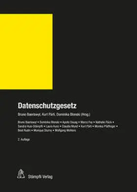Baeriswyl / Pärli / Blonski |  Datenschutzgesetz (DSG) | eBook | Sack Fachmedien