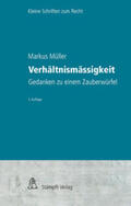 Müller |  Verhältnismässigkeit | Buch |  Sack Fachmedien