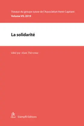 Thévenaz / Burgat / Witzig |  La solidarité | eBook | Sack Fachmedien