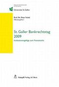 Nobel |  St. Galler Bankrechtstag 2009 | Buch |  Sack Fachmedien