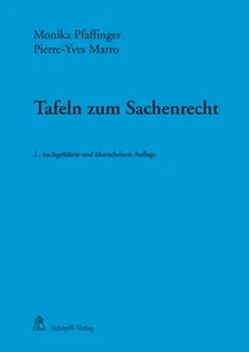 Pfaffinger / Marro |  Tafeln zum Sachenrecht | Buch |  Sack Fachmedien
