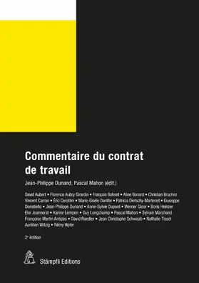 Dunand / Mahon |  Commentaire du contrat de travail | eBook | Sack Fachmedien