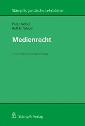 Nobel / Weber |  Medienrecht | eBook | Sack Fachmedien