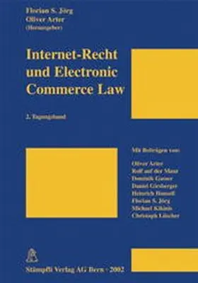 Jörg / Arter |  Internet-Recht und Electronic Commerce Law | Buch |  Sack Fachmedien