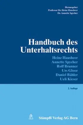 Hausheer / Spycher |  Handbuch des Unterhaltsrechts | Buch |  Sack Fachmedien