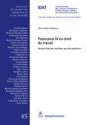 Wyler | Panorama IV en droit du travail | E-Book | sack.de