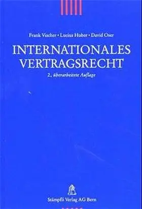 Vischer / Huber / Oser |  Internationales Vertragsrecht | Buch |  Sack Fachmedien