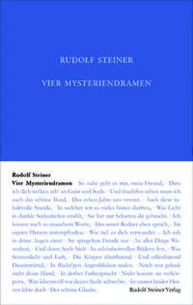 Steiner / Rudolf Steiner Nachlassverwaltung / Badenberg |  Vier Mysteriendramen | Buch |  Sack Fachmedien