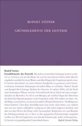 Steiner / Wiesberger / Rudolf Steiner Nachlassverwaltung |  Rudolf Steiner Gesamtausgabe 93a . Grundelemente der Esoterik | Buch |  Sack Fachmedien