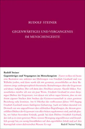Steiner / Rudolf Steiner Nachlassverwaltung |  Gegenwärtiges und Vergangenes im Menschengeiste | Buch |  Sack Fachmedien