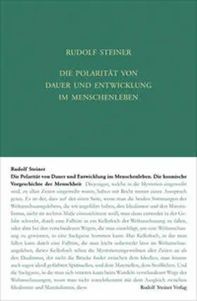 Steiner / Leubin |  Die Polarität von Dauer und Entwickelung im Menschenleben | Buch |  Sack Fachmedien