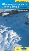  Glaziologische Karte Julier - Bernina (Oberengadin) | Sonstiges |  Sack Fachmedien