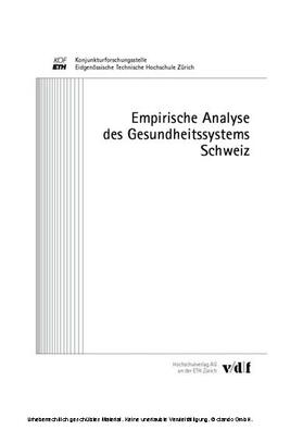 Abrahamsen / Hartwig / Schips | Empirische Analyse des Gesundheitssystems Schweiz | E-Book | sack.de