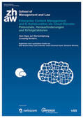ZHAW / Brucker-Kley / Colicchio |  Enterprise Content Management und E-Kollaboration als Cloud-Dienste: Potenziale, Herausforderungen und Erfolgsfaktoren | Buch |  Sack Fachmedien