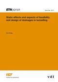 Sara |  Static Effects and Aspects of Feasibility and Design of Drainages in Tunnelling | eBook | Sack Fachmedien