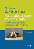 Brun / Hirsch Hadorn |  Textanalyse in den Wissenschaften | Buch |  Sack Fachmedien