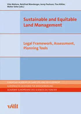 Maliene / Mansberger / Paulsson |  Sustainable and Equitable Land Management | Buch |  Sack Fachmedien
